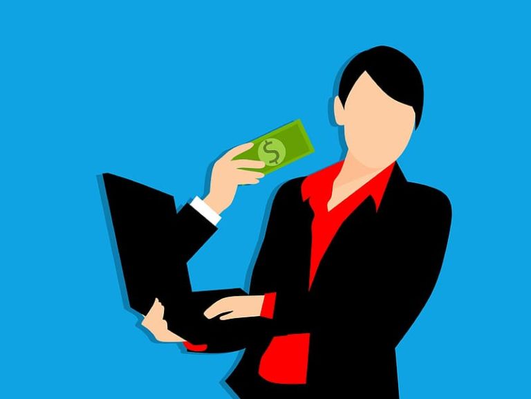 illustration-of-business-person-making-money-with-online-business