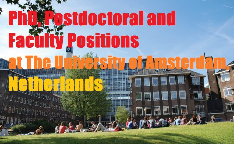 amsterdam university phd vacancy