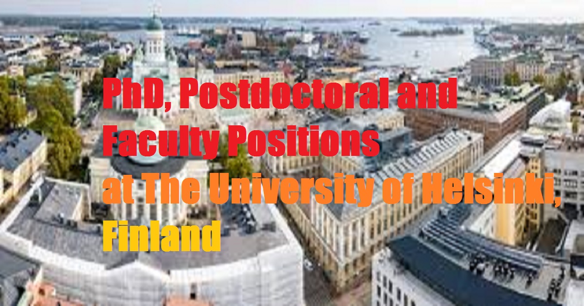 helsinki university phd positions