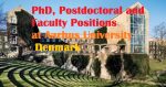 Aarhus University in Denmark invites application for vacant (94) PhD, Postdoc and Faculty Positions