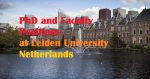 Leiden University in Netherlands invites application for vacant (25) PhD, Postdocs and Academic Positions