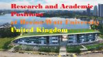 Heriot-Watt University in United Kingdom invites application for vacant (37) Research and Academic Positions