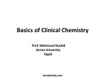 basics of clinical chemistry
